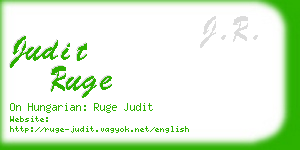 judit ruge business card